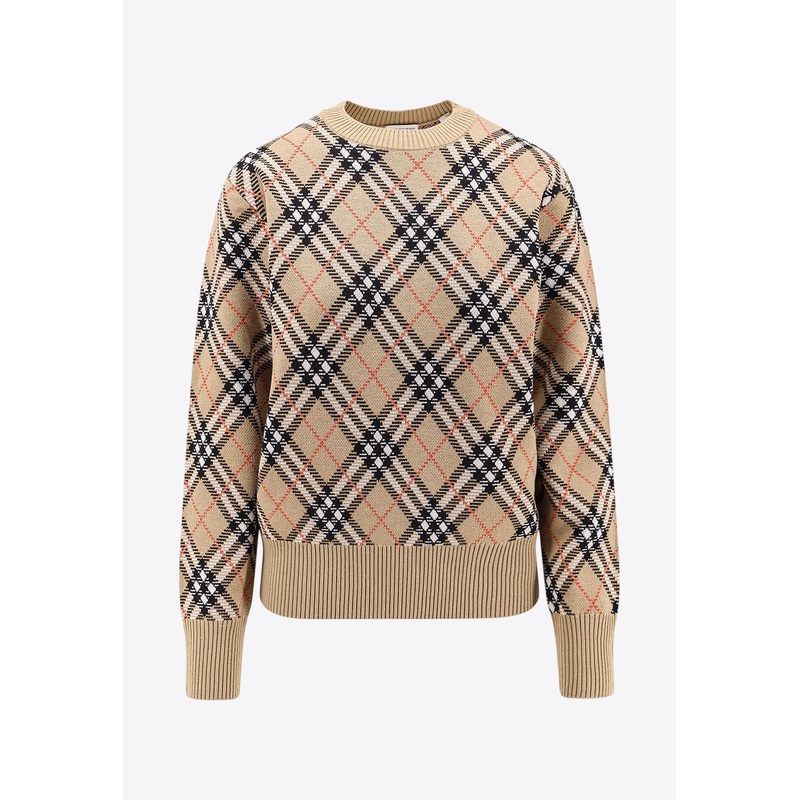 Signature Check Wool Sweater