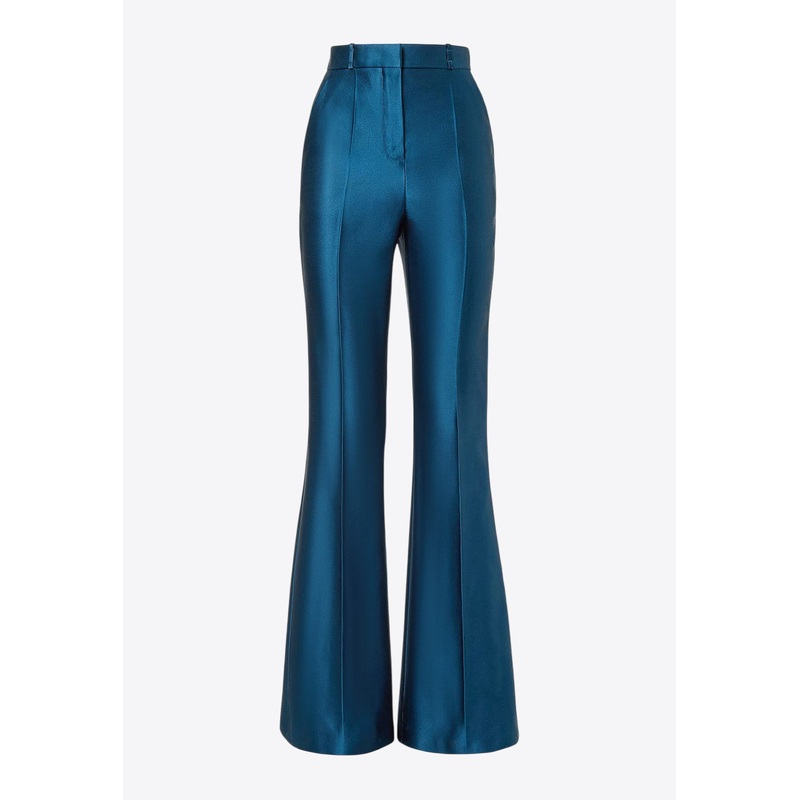 Silk Wide-Leg Pants