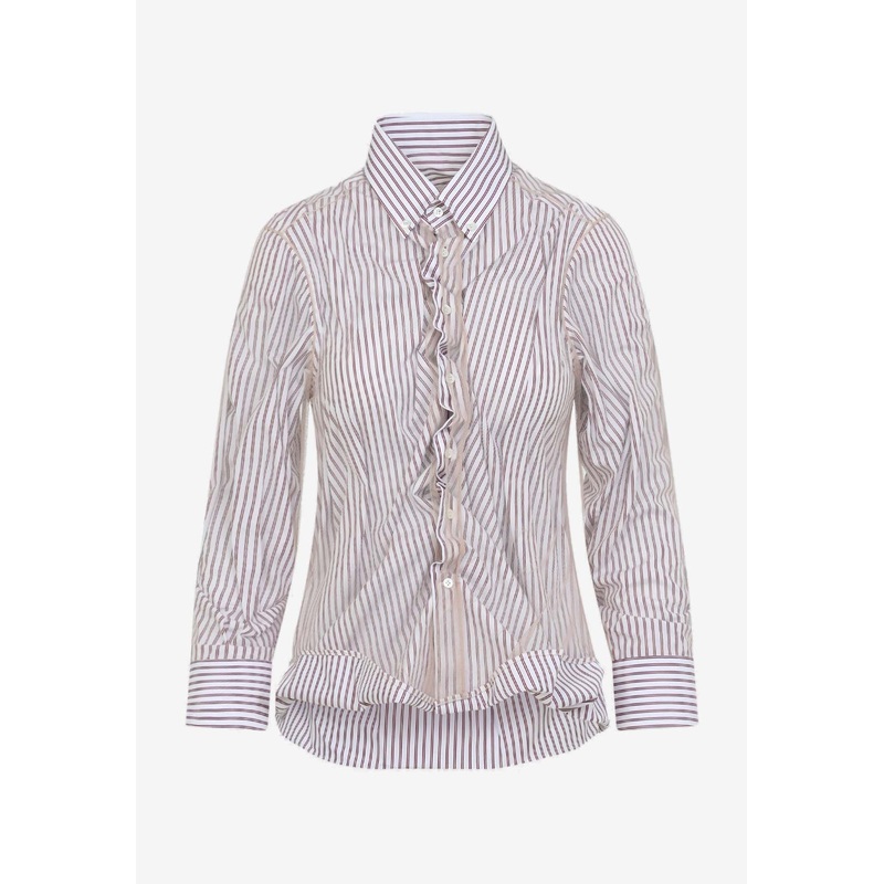 Striped Ruffled Shirt