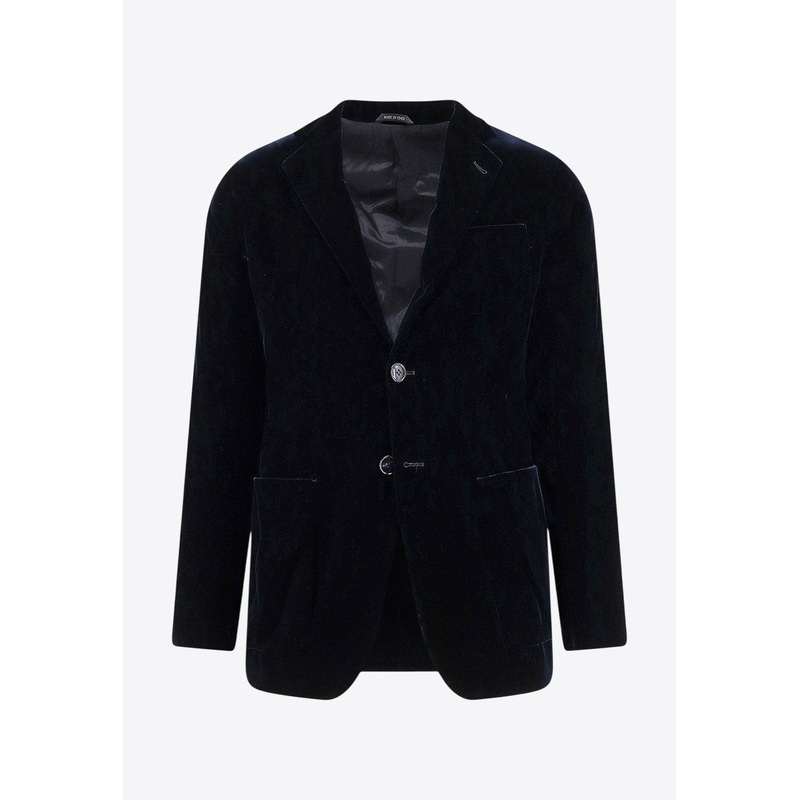 Upton Single-Breasted Velvet