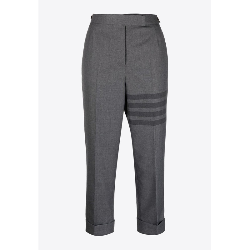4-bar Stripe Tailored Cropped Pants