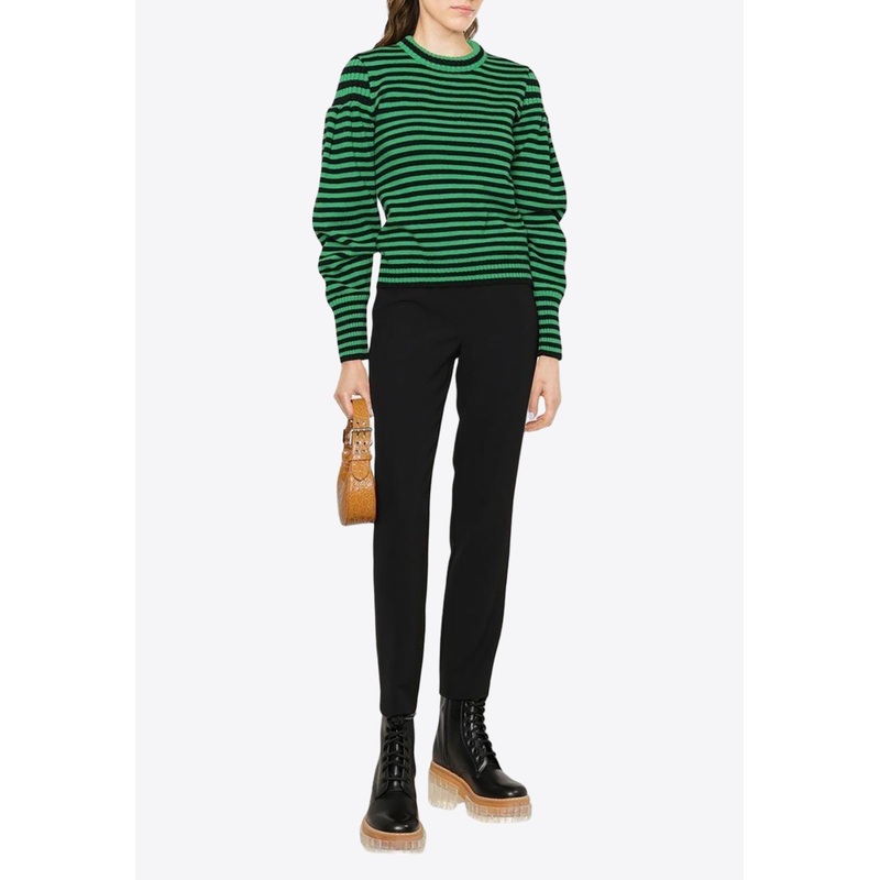 Fine Knit Slim-Leg Pants