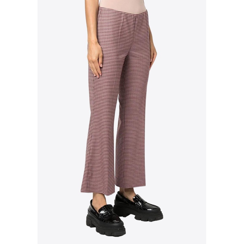 Houndstooth Flared Pants