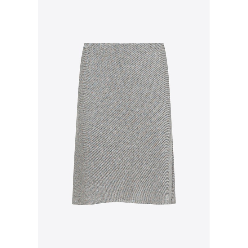 Lam Knee-Length Knitted Skirt