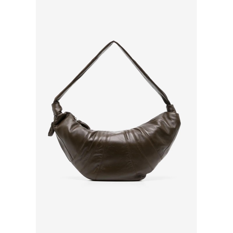 Large Croissant Nappa Leather Shoulder Bag