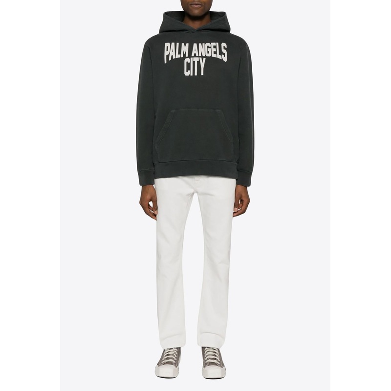 Logo Embossed Straight-Leg Jeans