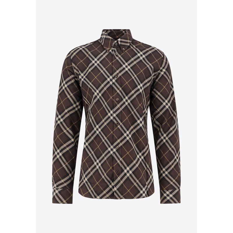 Long-Sleeved Check Shirt