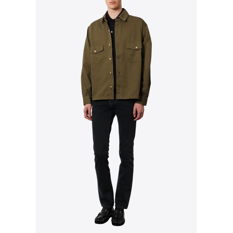 Long-Sleeved Oversized Shirt