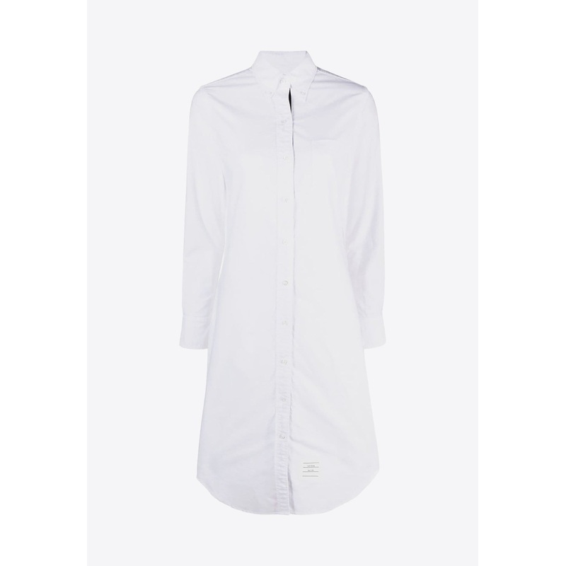Name Tag Patch Shirt Dress