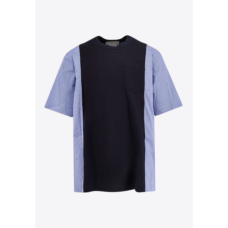 Paneled Crewneck T-shirt