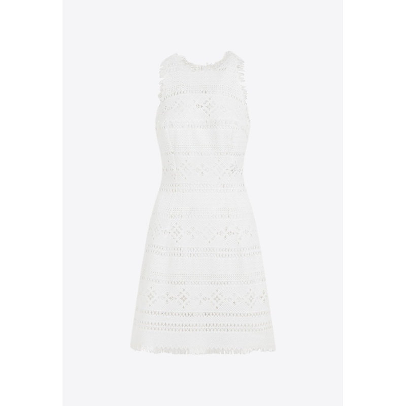 Sleeveless Lace Mini Dress