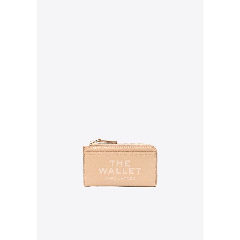 The Grained Leather Top Zip Cardholder