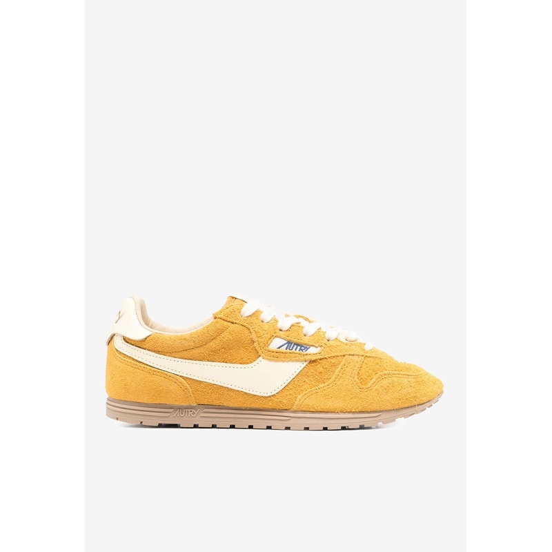 Windspin Suede and Leather Low-Top Sneakers