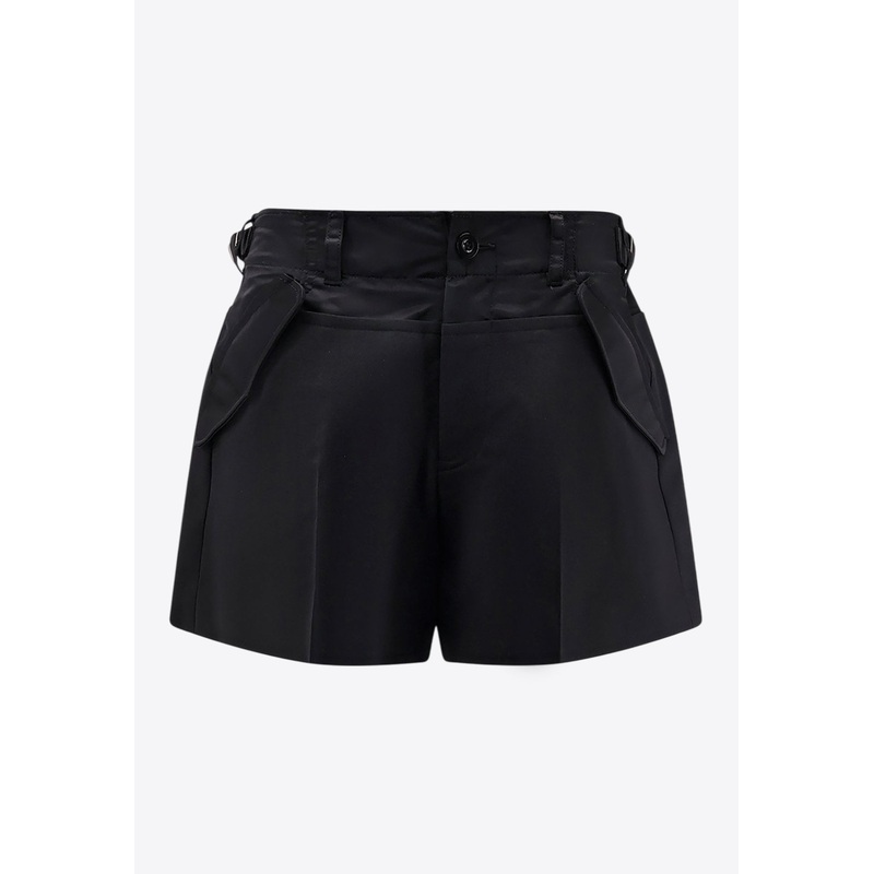 Wool-Blend Mini Shorts