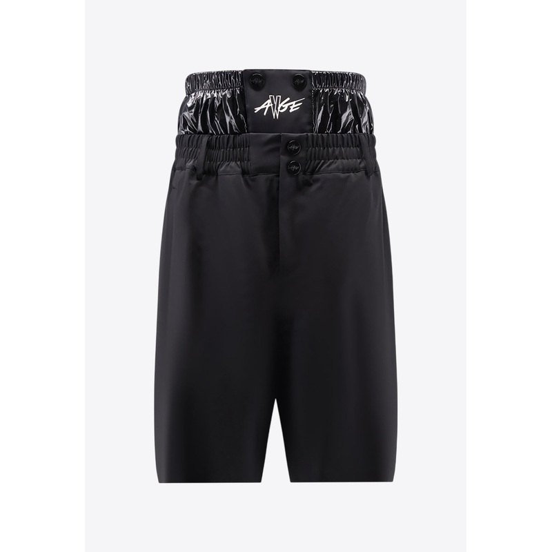 X A$AP Rocky Logo Print Oversized Shorts