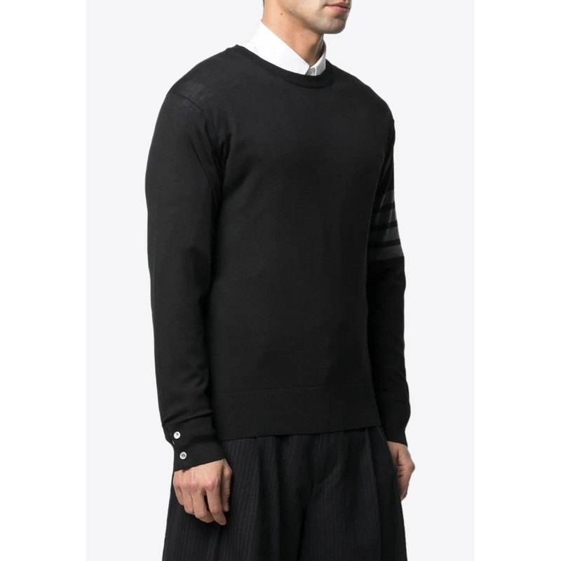 4-bar Stripes Merino Wool Sweater