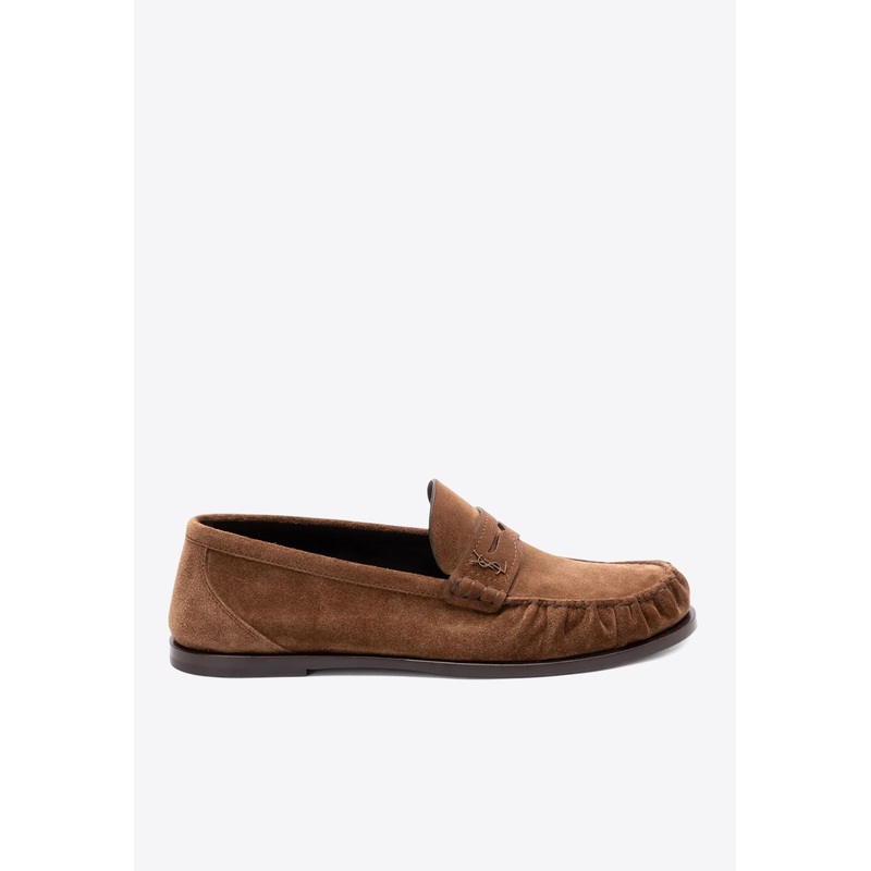 Cassandre Suede Penny Loafers