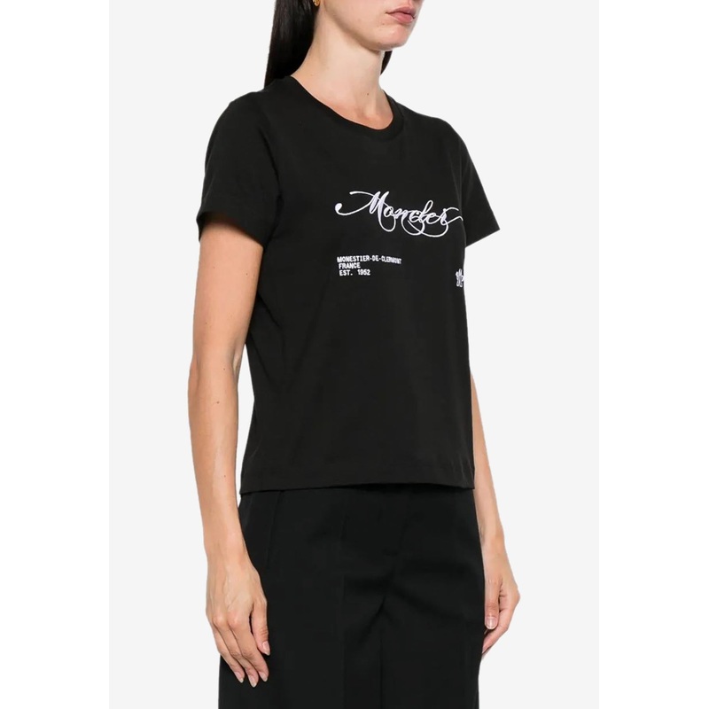 Embroidered-Cursive Logo T-shirt