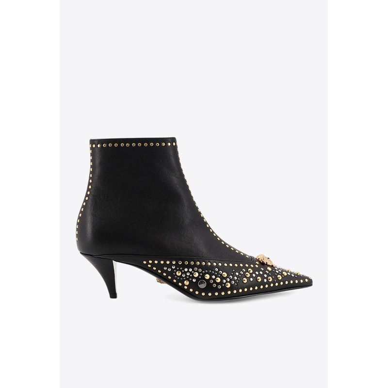 La Medusa 60 Studded Leather Ankle Boots