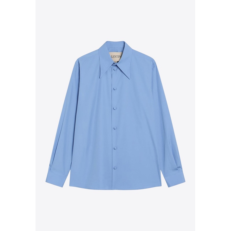 Long-Sleeved Buttoned Shirt