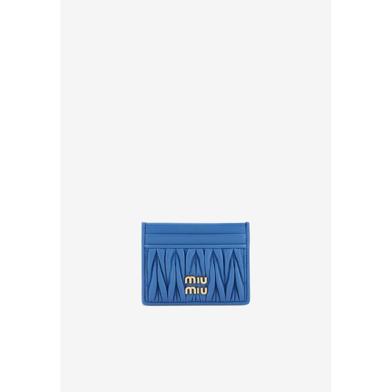 Matelass Leather Logo Cardholder