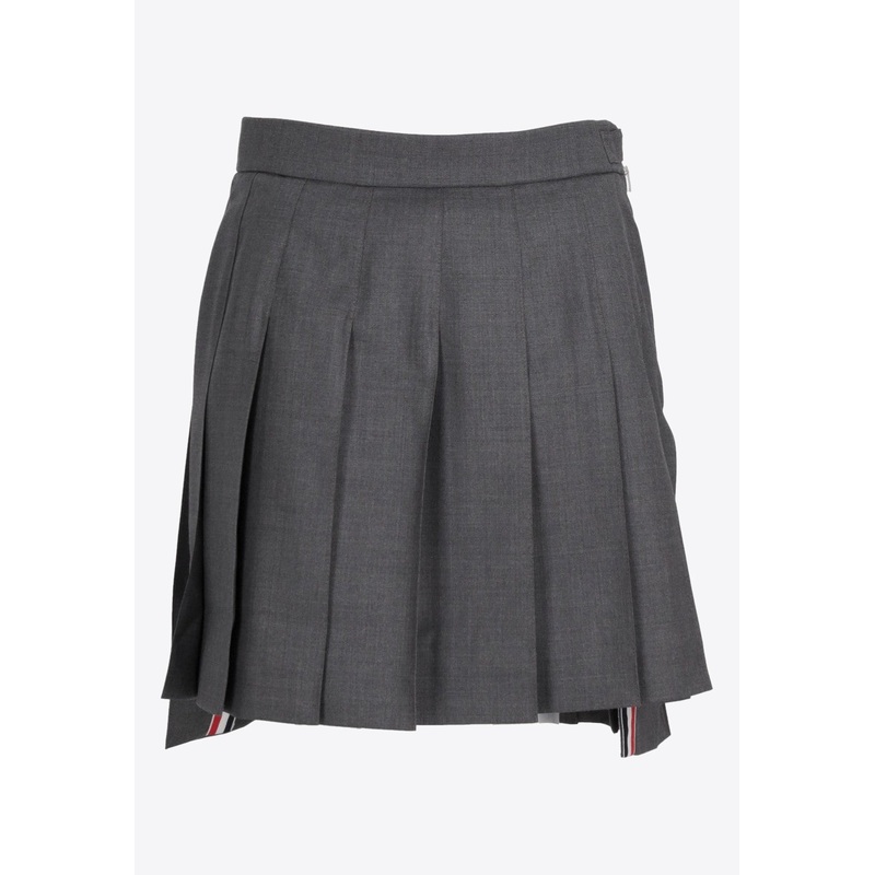 Signature Loopback Mini Pleated Skirt
