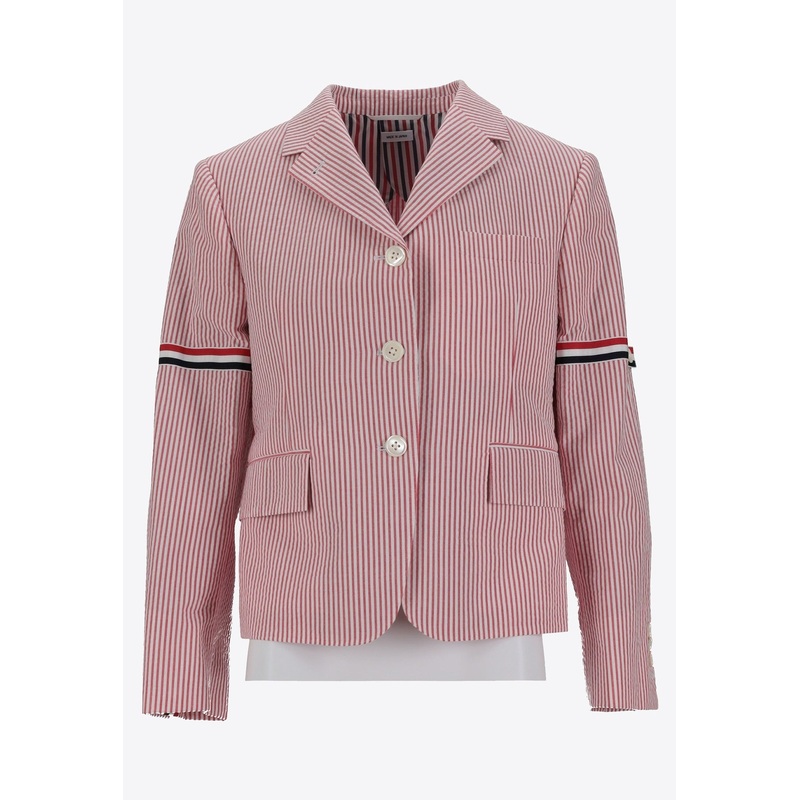 Single-Breasted Stripe Blazer
