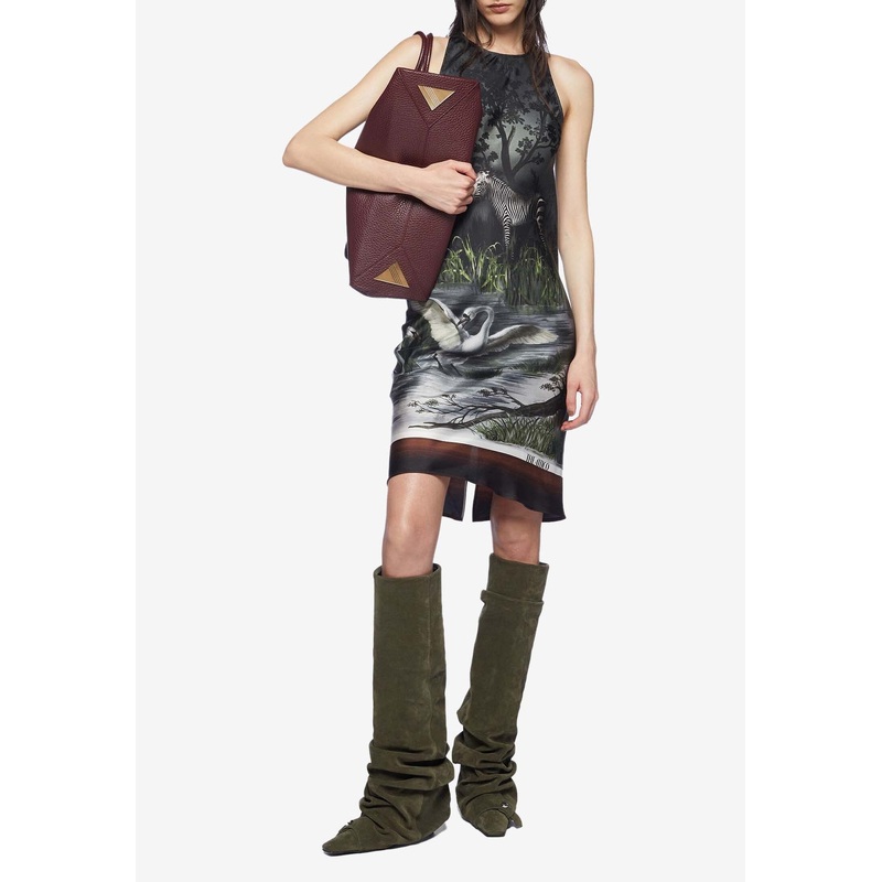 Smoke Printed Mini Dress