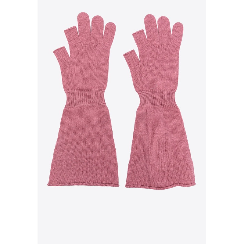 Thulian Long Knit Cashmere Gloves