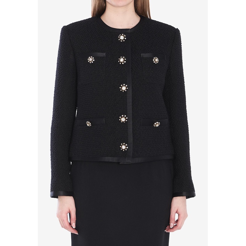 Tweed Single-Breasted Jacket