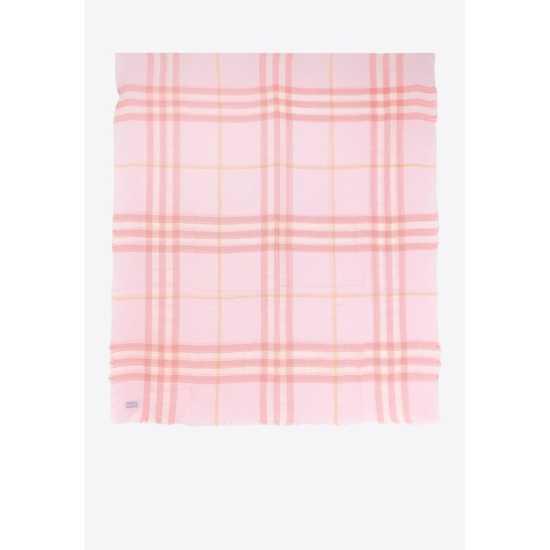 Wool Checked Scarf