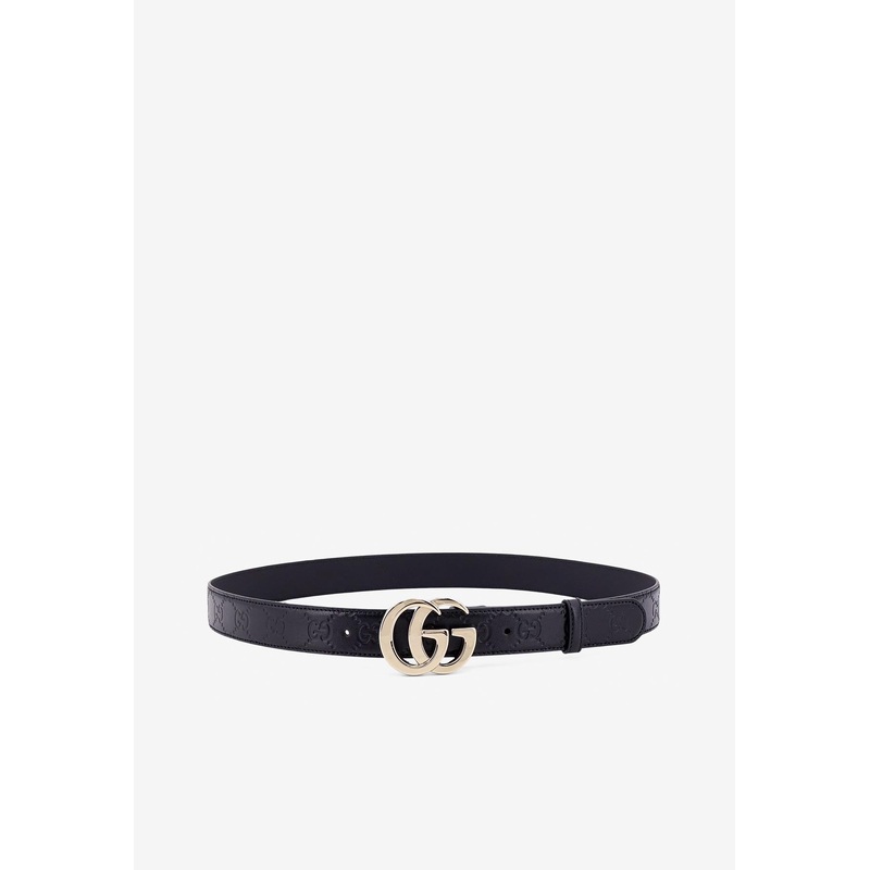 GG Milano Embossed Leather Belt