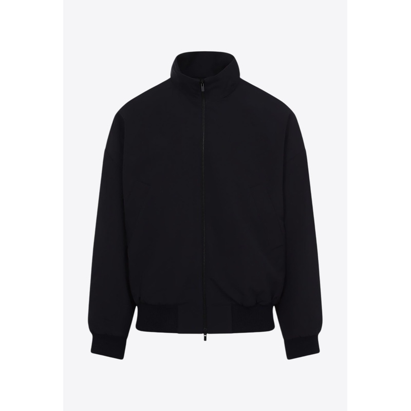 High-Neck Zip-Up Jacket