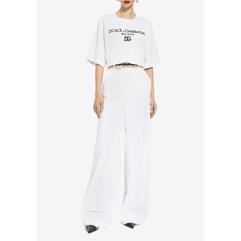 Mid-Rise Flared Pants