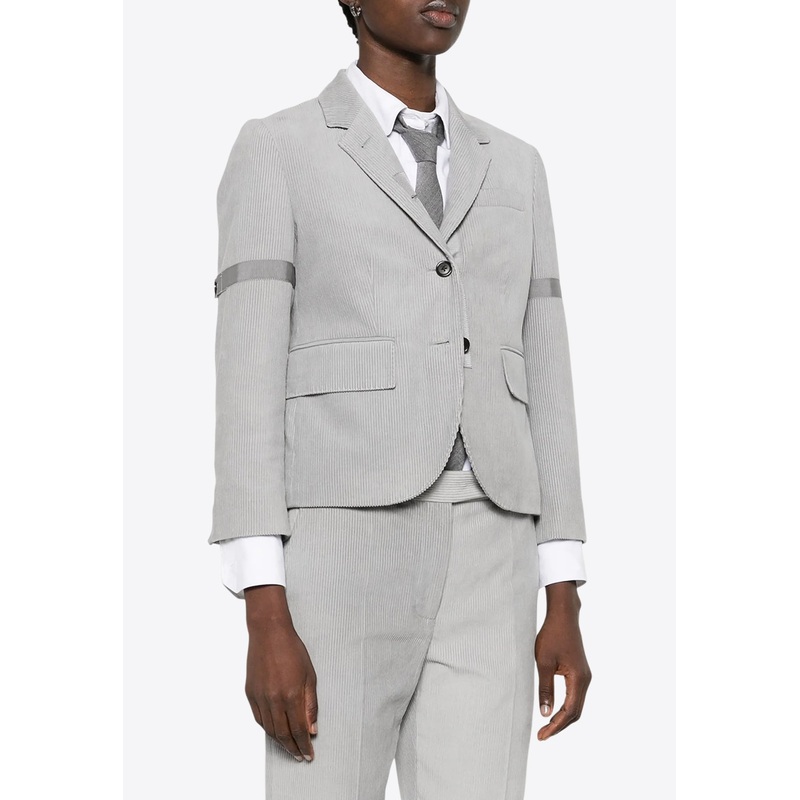 Single-Breasted Corduroy Blazer