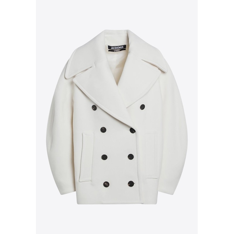 Wool Double-Breasted Coat