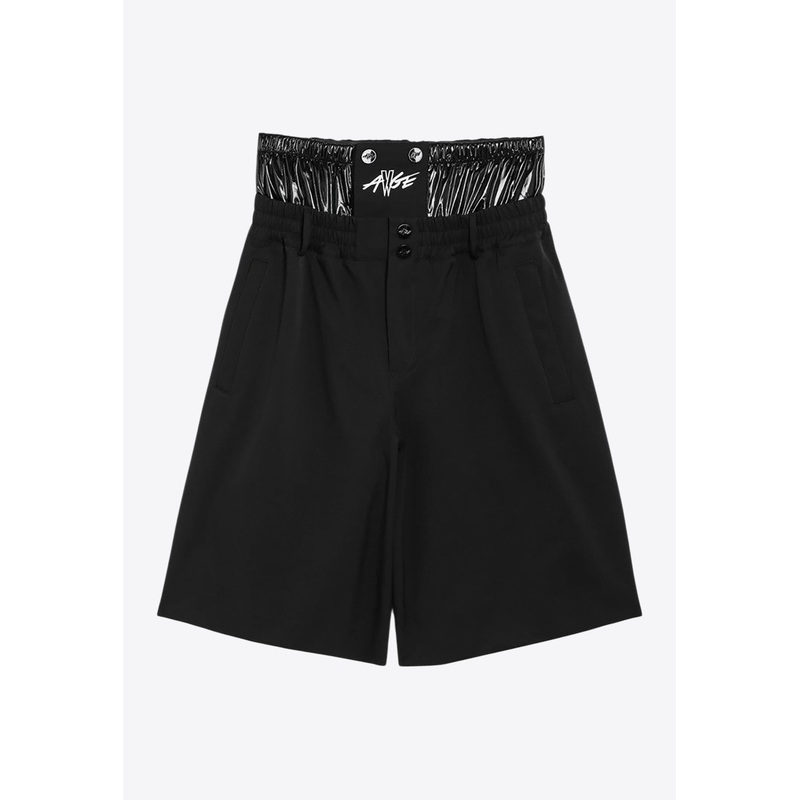 X A$Ap Rocky Logo Print Bermuda Shorts