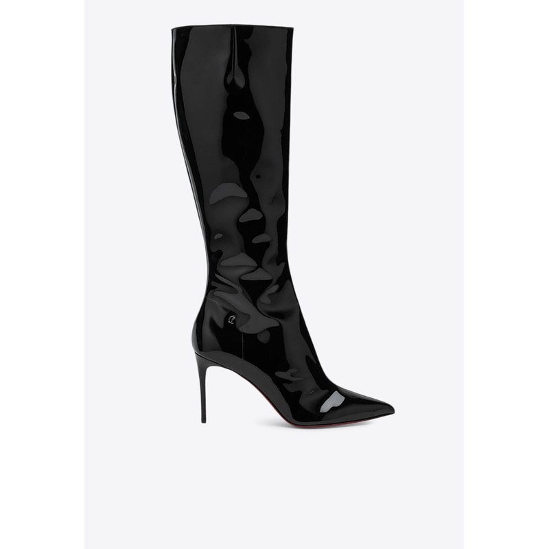 95 Patent Leather Knee-High Boots