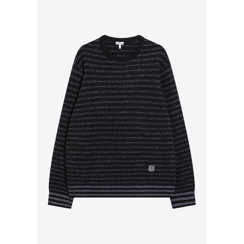 Anagram Striped Wool Sweater