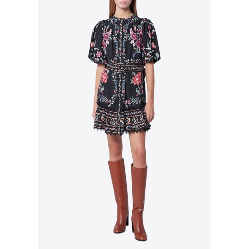 Belle Garden Floral Mini Dress