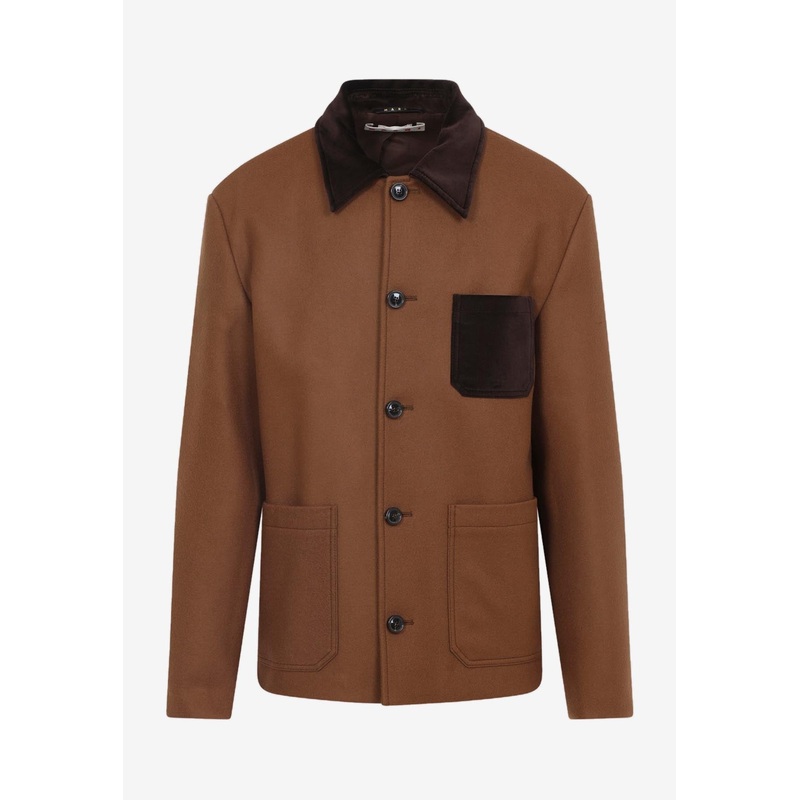 Double Splittable Wool Felt Workwear Jacket