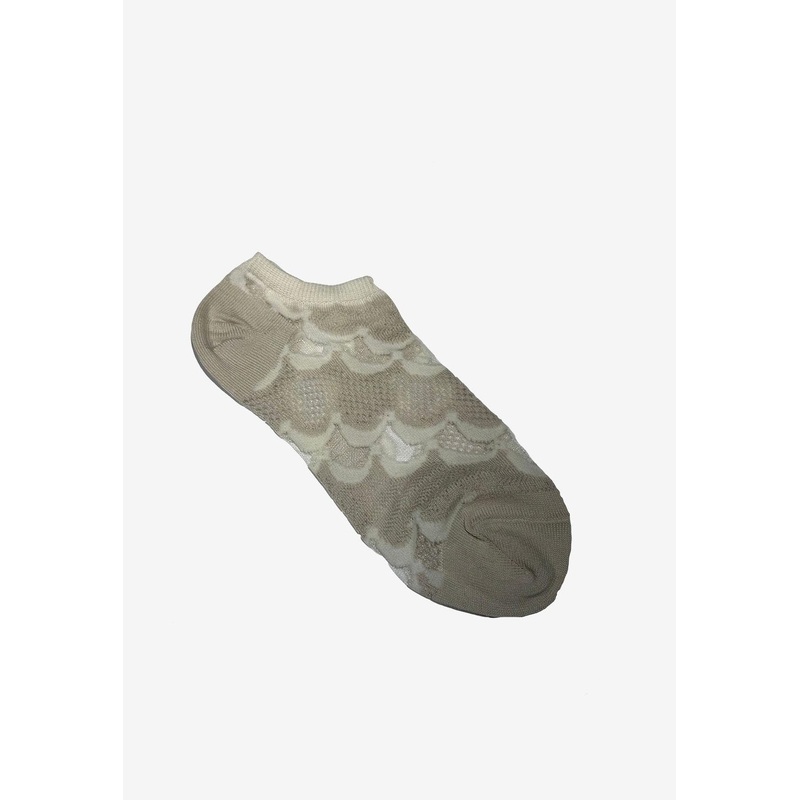 Embroidered Lace Ankle Socks