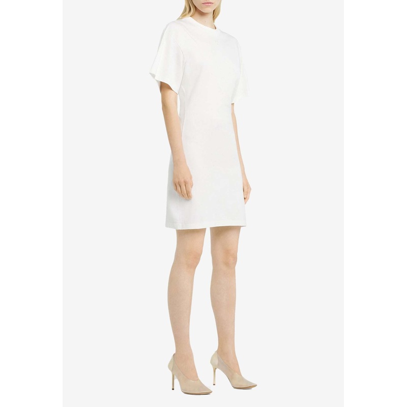 Embroidered Logo Mini T-shirt Dress