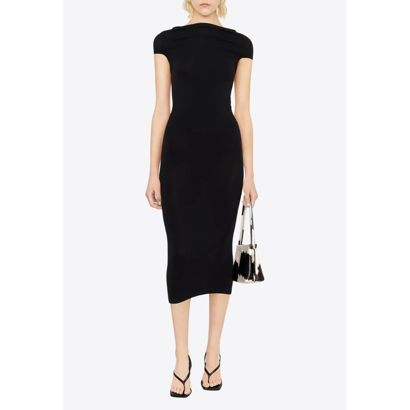 Fatal Cut-Out Midi Dress