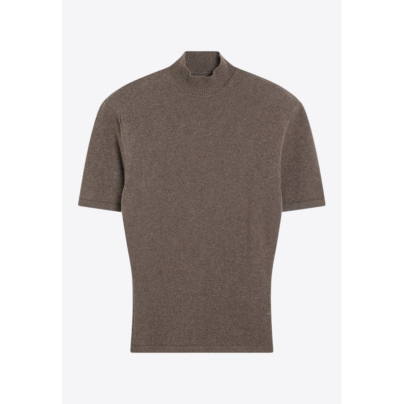 High-Neck Ribbed Top