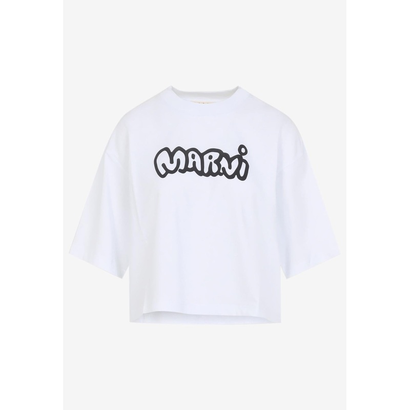 Logo Lettering Cropped  T-shirt