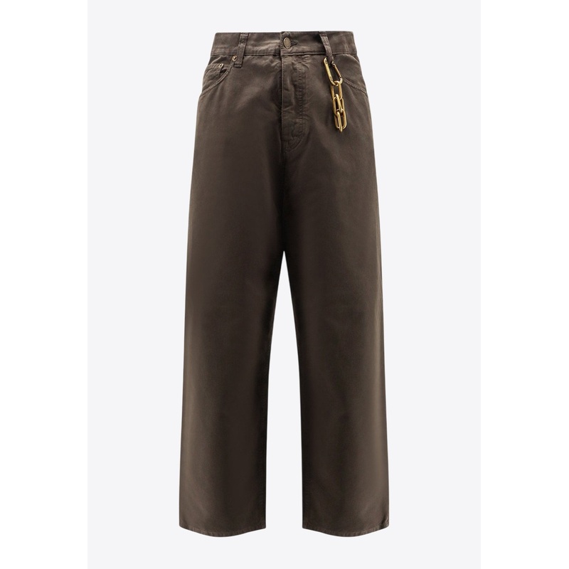 Straight-Leg Chained Pants