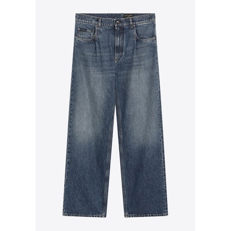 Washed Over Straight Jeans