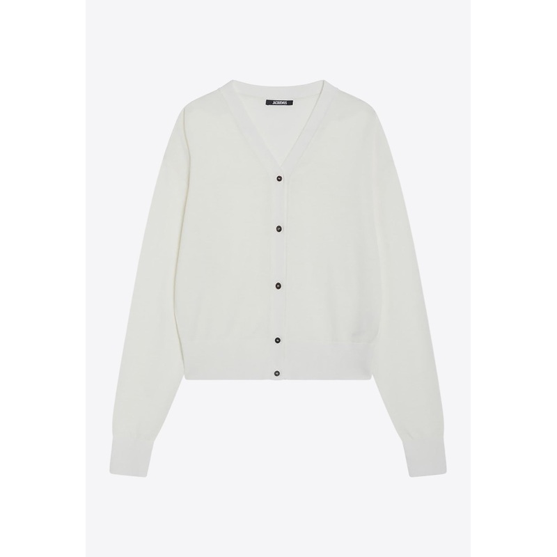 Wool-Blend Buttoned Cardigan