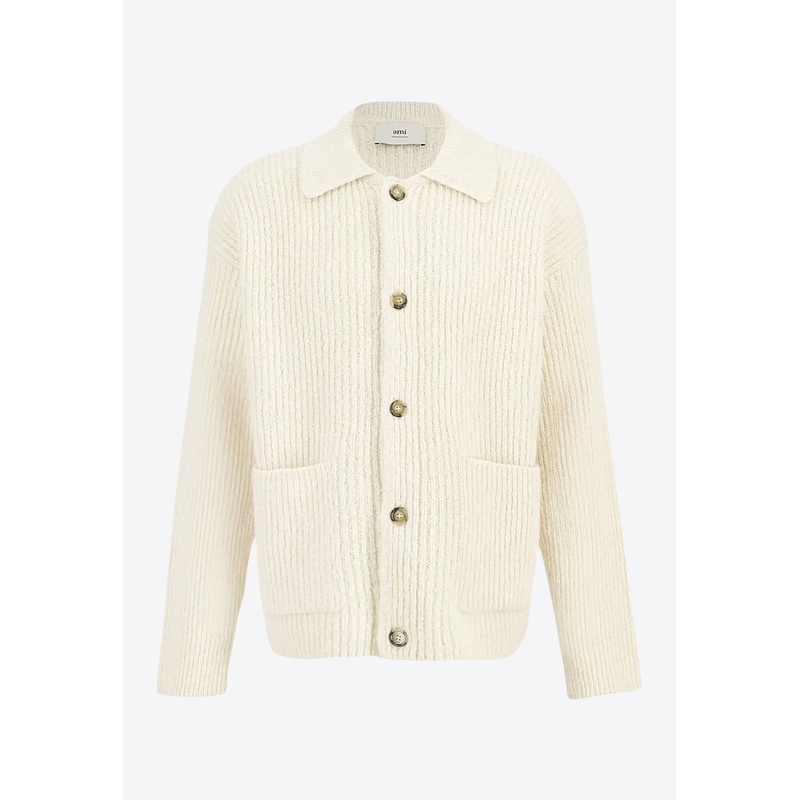 Wool-Blend Knitted Cardigan